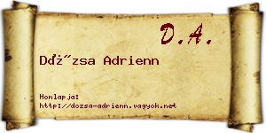 Dózsa Adrienn névjegykártya