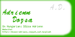 adrienn dozsa business card