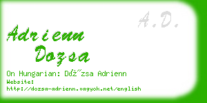 adrienn dozsa business card